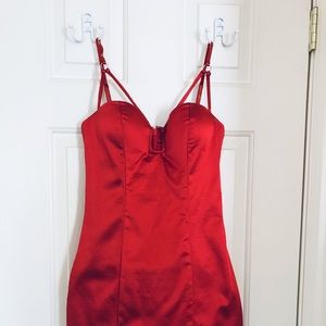 Bebe Red cocktail dress